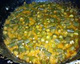 A picture of step 4 of Masalay wali Bhindi.