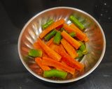 A picture of step 1 of Instant Chilli And Carrots Pickle.