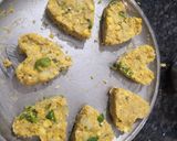 A picture of step 3 of Corn pattice.