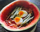 รูปขั้นตอนการทำที่ 5 ของ หมี่เย็นแตงโม