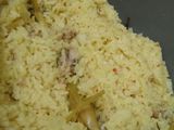 Nasi liwet kuning teri