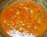 A picture of step 6 of Chettinad chicken curry.