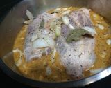 A picture of step 1 of Pork Shank in the Roaster!.