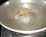 A picture of step 1 of Hyderabadi biryani with raita.