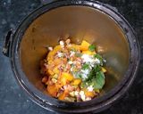 A picture of step 1 of Mango Mint Cooler.