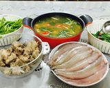 Hình bước làm 9 của món Lẩu Cá Khoai