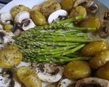 Foto del paso 8 de la receta: Papines, hongos y espárragos a la manteca