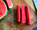 A picture of step 5 of Watermelon and Feta salad.