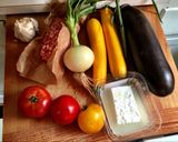 A picture of step 1 of Greek Stew.