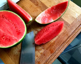 A picture of step 3 of Watermelon and Feta salad.