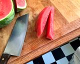 A picture of step 4 of Watermelon and Feta salad.