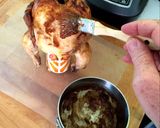 A picture of step 9 of Beer Can Chicken in an oven!.