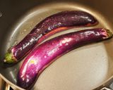 A picture of step 3 of Miso Glazed Eggplant.
