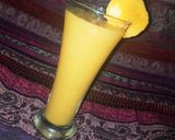 A picture of step 3 of Peach mango juice.
