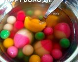 Foto langkah ke 7 dari resep Onde Jahe Rainbow 🍡🍡 / Wedang Ronde.