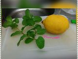 Inflused water lemon mint