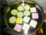 kue putu dan rainbow mawar
