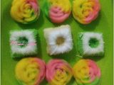 kue putu dan rainbow mawar