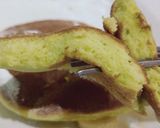Foto langkah ke 6 dari resep Suffle Pancake Pandan.