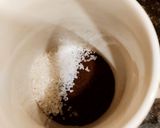 A picture of step 1 of Dalgona Coffee Cake.