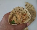 A picture of step 2 of Samak aata and jowar aata ke papad samosa.