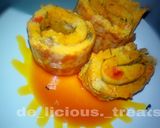 A picture of step 3 of Oven baked moi moi.