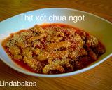 Hình bước làm 6 của món Thịt xốt chua ngọt kiểu Tàu