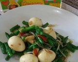 Foto langkah ke 2 dari resep tumis kacang saos tiram.