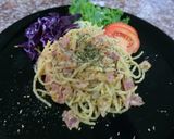 รูปขั้นตอนการทำที่ 5 ของ สปาเกตตี้คาโบนาร่า😋🍴