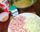รูปขั้นตอนการทำที่ 2 ของ สปาเกตตี้คาโบนาร่า😋🍴