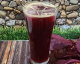 Foto langkah ke 4 dari resep Jus Bayam Merah Jeruk Medan.