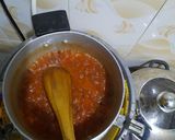 A picture of step 2 of Peanut stew and matoke.