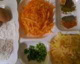 A picture of step 1 of Potato and Carrot Fritters.