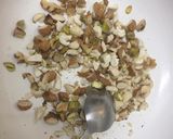 A picture of step 3 of Dates makhana dry fruit rolls.