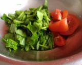 A picture of step 1 of Tomato spinach soup.