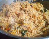 A picture of step 5 of Beef pulao biryani.