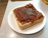 A picture of step 12 of Quiche lorraine.