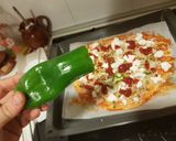 Foto del paso 4 de la receta: Pizza de mermelada de pimiento rojo asado y 6 quesos