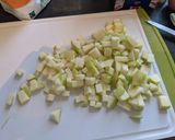 A picture of step 4 of Thick Apple Cookies.