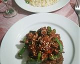 A picture of step 7 of Dry beef chilli.