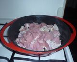 Sertéspörkölt Tajine edényben recept fázis 2 fotója