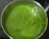 A picture of step 4 of Raw mango spinach pesto pasta.