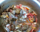 A picture of step 3 of Mutton Pulao.