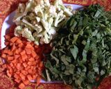Foto langkah ke 1 dari resep Bubur Vegetarian (Nasi Sudah Menjadi Bubur).