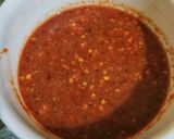 A picture of step 4 of Lehsan ki Lal chutney.