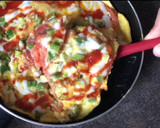 Foto langkah ke 15 dari resep Sarapan Praktis : Omelet Tomat.