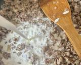 Tejszínes - darált húsos -kukoricás tészta recept lépés 2 foto