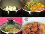 Albóndigas en salsa de almendras