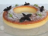 Pastel de queso y chocolate blanco, estilo japonés