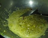 A picture of step 2 of Palak paneer.